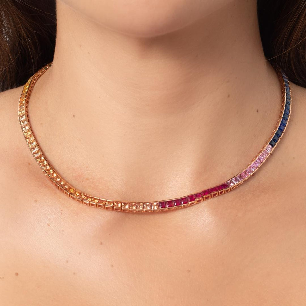 Ruby Two-Tone Chain