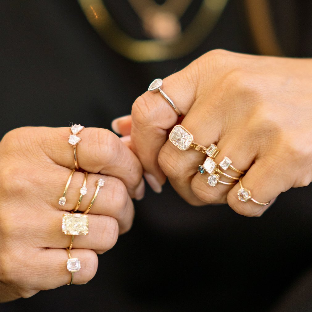 Lab-Grown Diamond Solitaire Mickey Ring