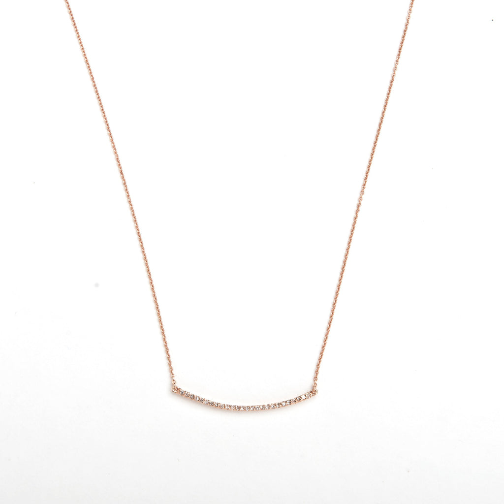 Diamond Bella Bar Necklace