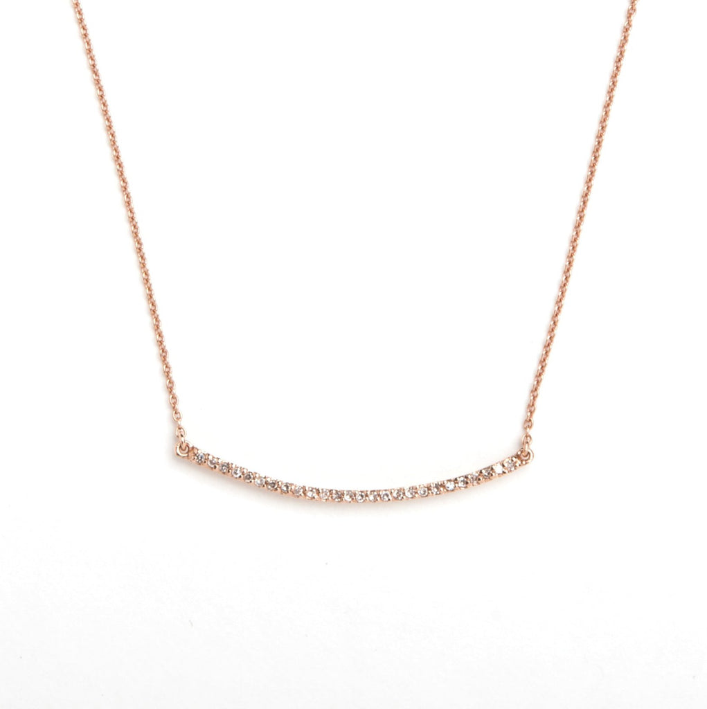 Diamond Bella Bar Necklace