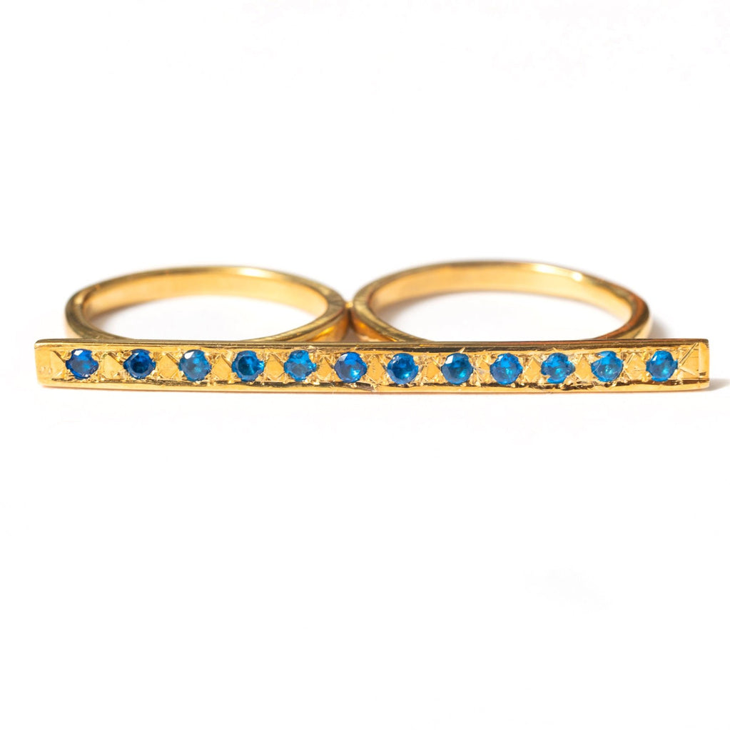 Sapphire Bar Ring