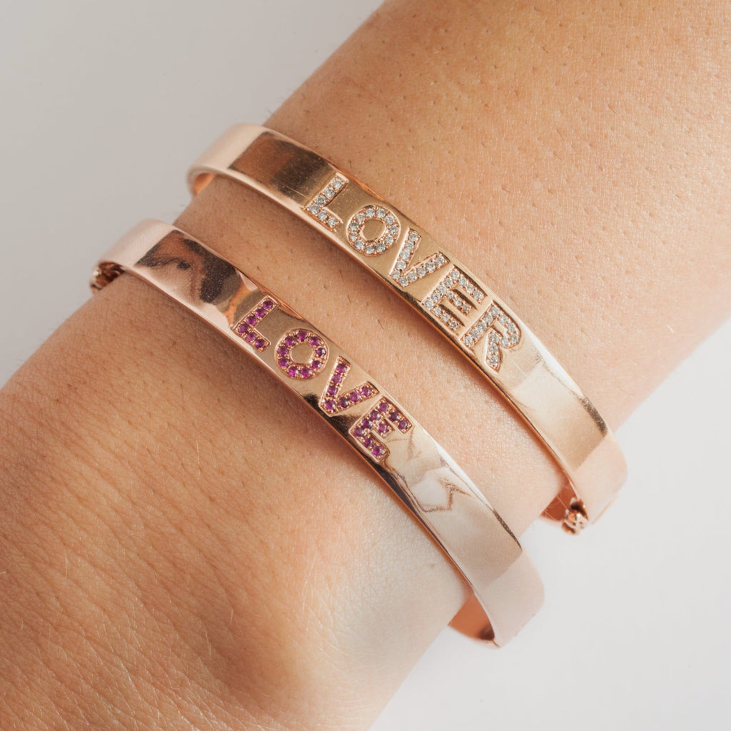 Single Sided LOVE Bangle