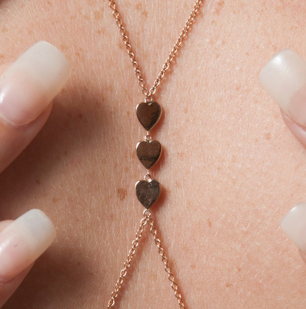 Triple Heart Body Chain