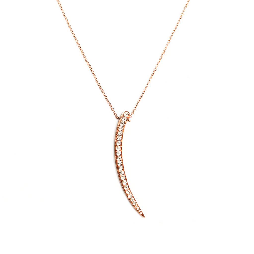 Diamond Tusk Necklace