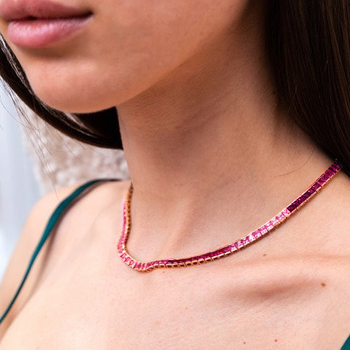 Ruby Two-Tone Chain