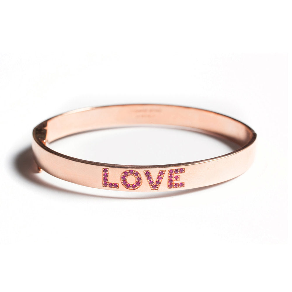 Single Sided LOVE Bangle