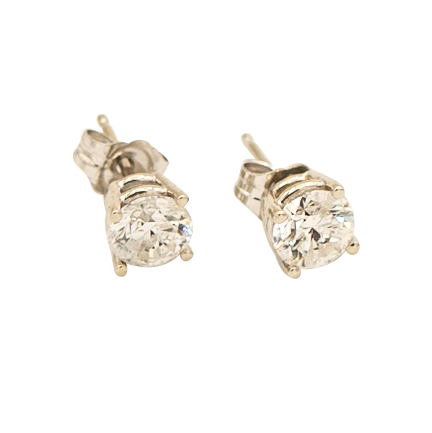 2ct Natural Diamond Tiger Studs